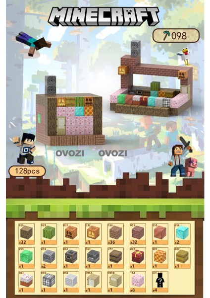 Ovozı Benim Dünyam Manyetik Küp Yapı Taşları Yapboz Oyuncaklar (Yurt Dışından)