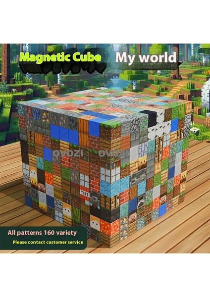Ovozı Benim Dünyam Manyetik Küp Yapı Taşları Yapboz Oyuncaklar (Yurt Dışından)