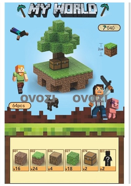 Ovozı Benim Dünyam Manyetik Küp Yapı Taşları Yapboz Oyuncaklar (Yurt Dışından)