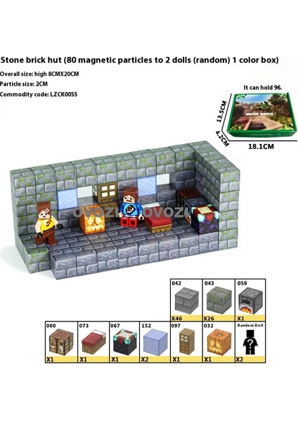 Ovozı Benim Dünyam Manyetik Küp Yapı Taşları Yapboz Oyuncaklar (Yurt Dışından)