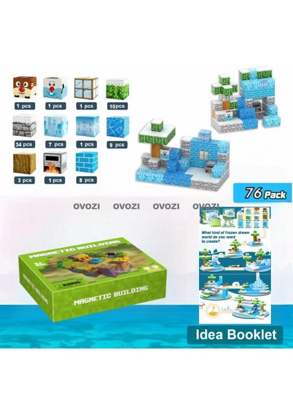 Ovozı Benim Dünyam Manyetik Küp Yapı Taşları Yapboz Oyuncaklar (Yurt Dışından)