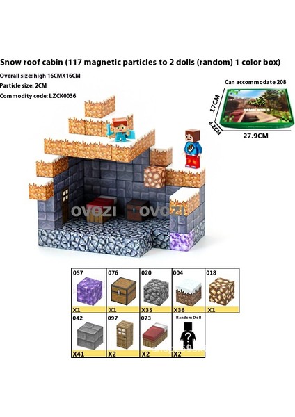 Ovozı Benim Dünyam Manyetik Küp Yapı Taşları Yapboz Oyuncaklar (Yurt Dışından)