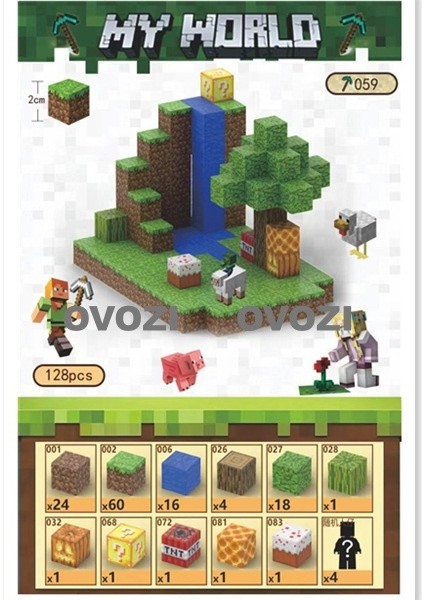 Ovozı Benim Dünyam Manyetik Küp Yapı Taşları Yapboz Oyuncaklar (Yurt Dışından)