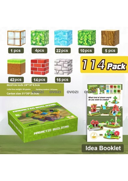 Ovozı Benim Dünyam Manyetik Küp Yapı Taşları Yapboz Oyuncaklar (Yurt Dışından)