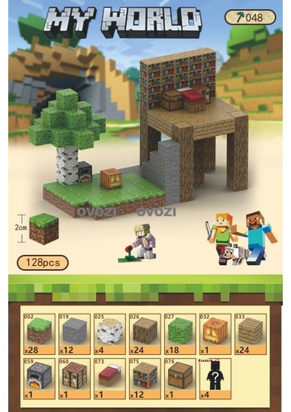 Ovozı Benim Dünyam Manyetik Küp Yapı Taşları Yapboz Oyuncaklar (Yurt Dışından)