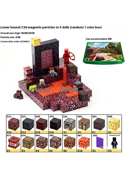 Ovozı Benim Dünyam Manyetik Küp Yapı Taşları Yapboz Oyuncaklar (Yurt Dışından)