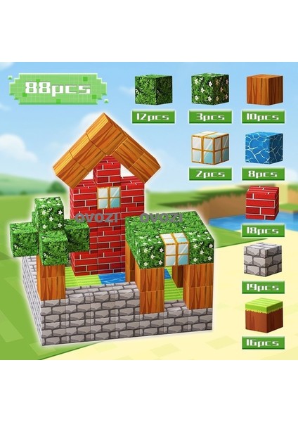 Ovozı Benim Dünyam Manyetik Küp Yapı Taşları Yapboz Oyuncaklar (Yurt Dışından)