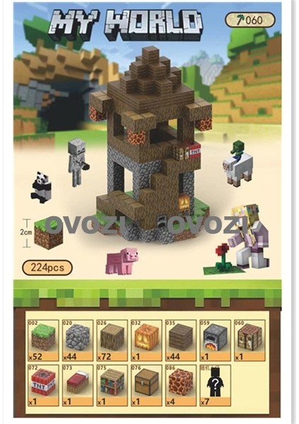 Ovozı Benim Dünyam Manyetik Küp Yapı Taşları Yapboz Oyuncaklar (Yurt Dışından)