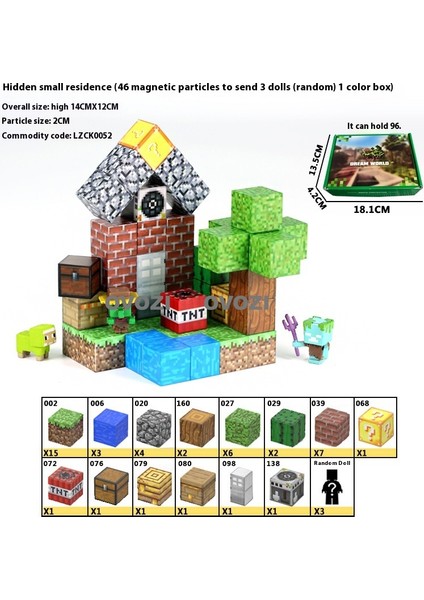 Ovozı Benim Dünyam Manyetik Küp Yapı Taşları Yapboz Oyuncaklar (Yurt Dışından)