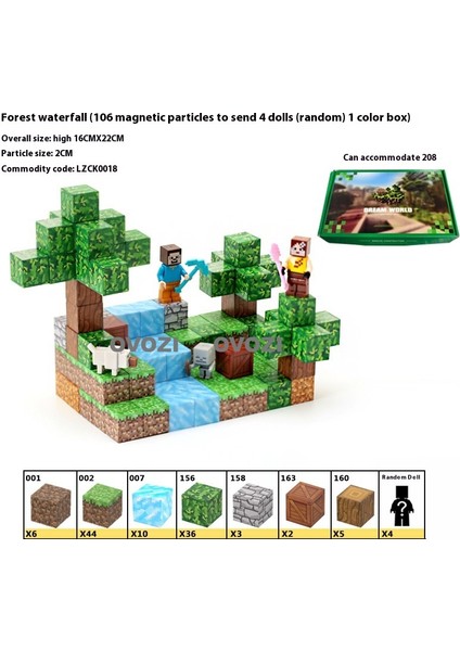 Ovozı Benim Dünyam Manyetik Küp Yapı Taşları Yapboz Oyuncaklar (Yurt Dışından)