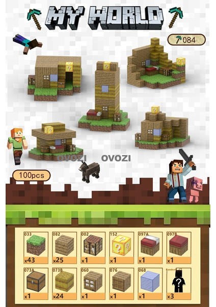 Ovozı Benim Dünyam Manyetik Küp Yapı Taşları Yapboz Oyuncaklar (Yurt Dışından)