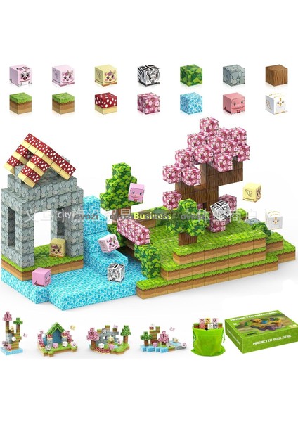 Ovozı Benim Dünyam Manyetik Küp Yapı Taşları Yapboz Oyuncaklar (Yurt Dışından)