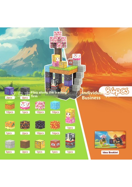 Ovozı Benim Dünyam Manyetik Küp Yapı Taşları Yapboz Oyuncaklar (Yurt Dışından)