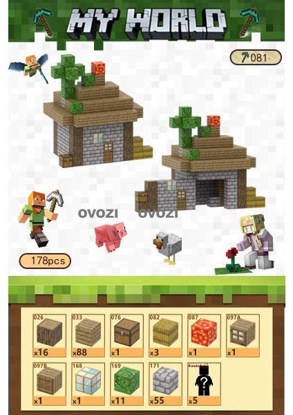 Ovozı Benim Dünyam Manyetik Küp Yapı Taşları Yapboz Oyuncaklar (Yurt Dışından)