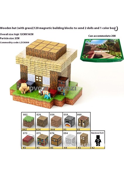 Ovozı Benim Dünyam Manyetik Küp Yapı Taşları Yapboz Oyuncaklar (Yurt Dışından)