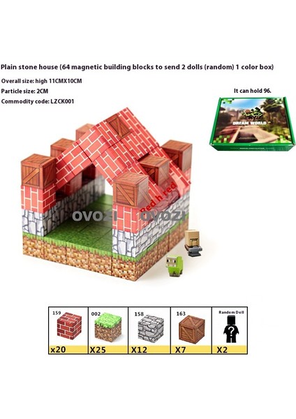 Ovozı Benim Dünyam Manyetik Küp Yapı Taşları Yapboz Oyuncaklar (Yurt Dışından)