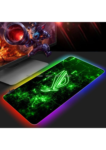 Ovozı Rgb 80×40CM Ekstra Büyük Fare ve Klavye Pedi (Yurt Dışından)