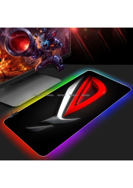 Ovozı Rgb 80×40CM Ekstra Büyük Fare ve Klavye Pedi (Yurt Dışından)