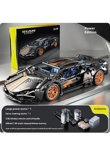 Ovozı Spor Araba Yarış Arabası Yapı Taşları Eğitici Oyuncaklar (Yurt Dışından)