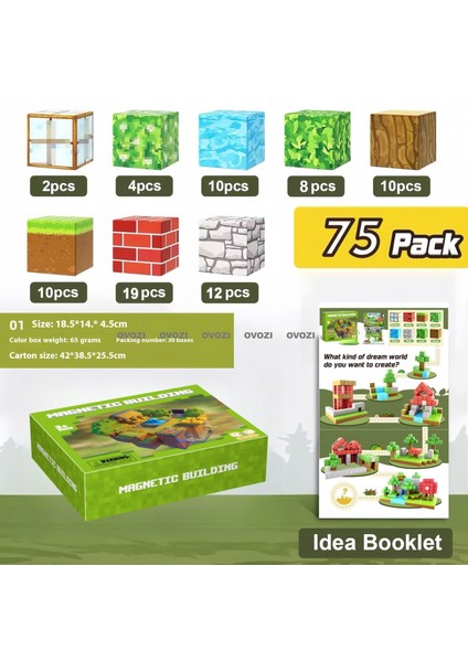 Ovozı Benim Dünyam Manyetik Küp Yapı Taşları Yapboz Oyuncaklar (Yurt Dışından)