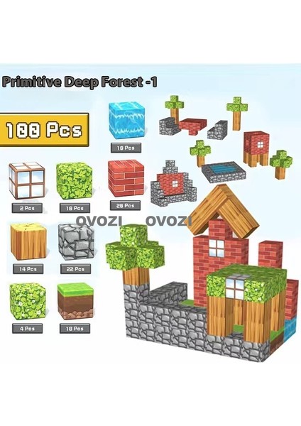 Ovozı Benim Dünyam Manyetik Küp Yapı Taşları Yapboz Oyuncaklar (Yurt Dışından)