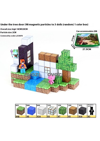 Ovozı Benim Dünyam Manyetik Küp Yapı Taşları Yapboz Oyuncaklar (Yurt Dışından)