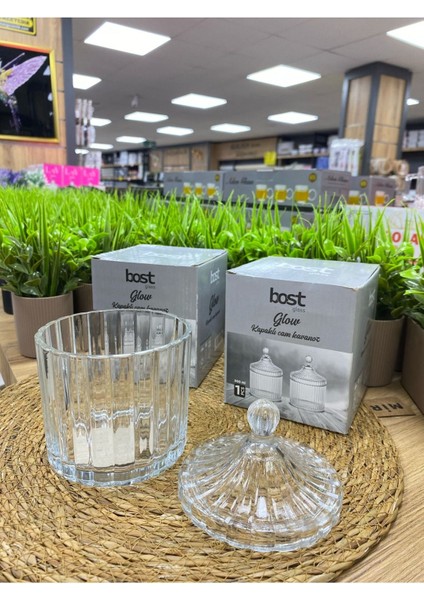 Elite Bost Glass Cam Kapklı Şekerlik Kavanoz 1 Adet fiyatları