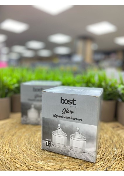 Elite Bost Glass Cam Kapklı Şekerlik Kavanoz 1 Adet modelleri