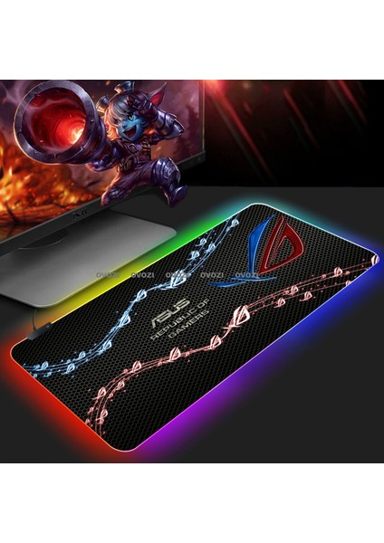 Ovozı Rgb 80×40CM Ekstra Büyük Fare ve Klavye Pedi (Yurt Dışından)