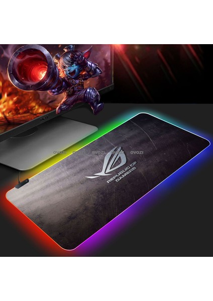 Ovozı Rgb 80×40CM Ekstra Büyük Fare ve Klavye Pedi (Yurt Dışından)