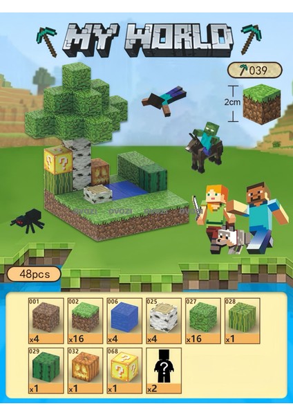 Ovozı Benim Dünyam Manyetik Küp Yapı Taşları Yapboz Oyuncaklar (Yurt Dışından)