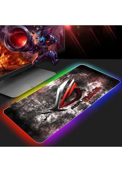 Ovozı Rgb 80×40CM Ekstra Büyük Fare ve Klavye Pedi (Yurt Dışından)