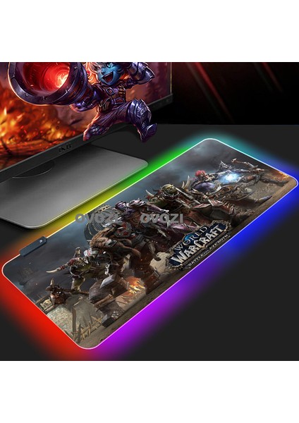 Ovozı Rgb 80×40CM Ekstra Büyük Fare ve Klavye Pedi (Yurt Dışından)