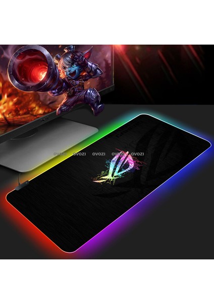 Ovozı Rgb 80×40CM Ekstra Büyük Fare ve Klavye Pedi (Yurt Dışından)
