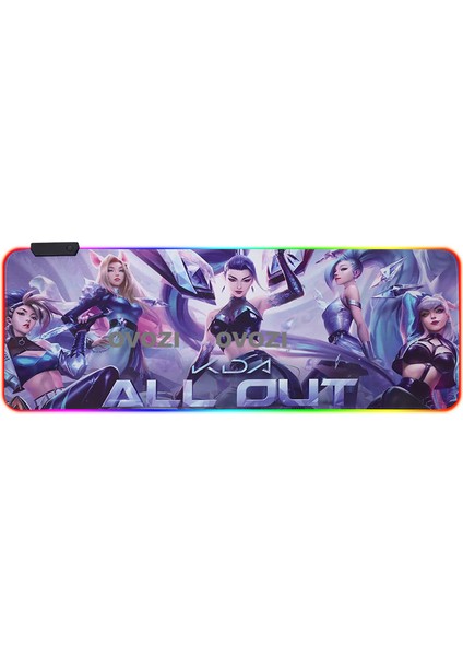 Ovozı Rgb 90×40CM Ekstra Büyük Fare ve Klavye Pedi (Yurt Dışından)