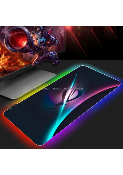 Ovozı Rgb 80×40CM Ekstra Büyük Fare ve Klavye Pedi (Yurt Dışından)