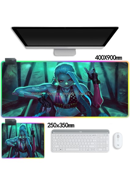 Ovozı Rgb 90×30CM Ekstra Büyük Fare ve Klavye Pedi (Yurt Dışından)