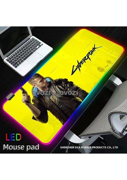 Ovozı Rgb 90×40CM Ekstra Büyük Fare ve Klavye Pedi (Yurt Dışından)