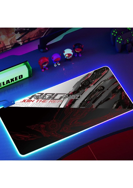 Ovozı Rgb 90×40CM Ekstra Büyük Fare ve Klavye Pedi (Yurt Dışından)