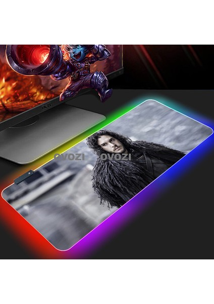 Ovozı Rgb 80×40CM Ekstra Büyük Fare ve Klavye Pedi (Yurt Dışından)