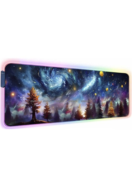 Ovozı Rgb 90×40CM Ekstra Büyük Fare ve Klavye Pedi (Yurt Dışından)