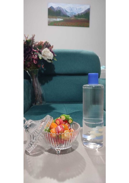 Elite Şekerlik Drajelik 14 cm Yükseklik. 10 cm Ağız Genişligi. 375 Gr. 3 Ayaklı Kaliteli Orıgamı Model 1 Adet