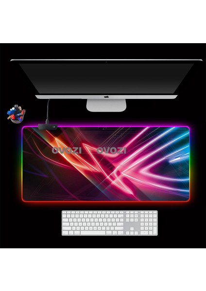 Ovozı Rgb 90×40CM Ekstra Büyük Fare ve Klavye Pedi (Yurt Dışından)