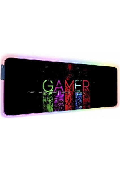 Ovozı Rgb 90×40CM Ekstra Büyük Fare ve Klavye Pedi (Yurt Dışından)
