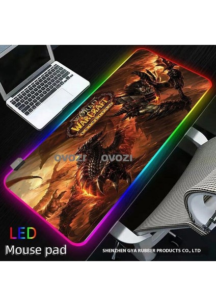Ovozı Rgb 90×40CM Ekstra Büyük Fare ve Klavye Pedi (Yurt Dışından)