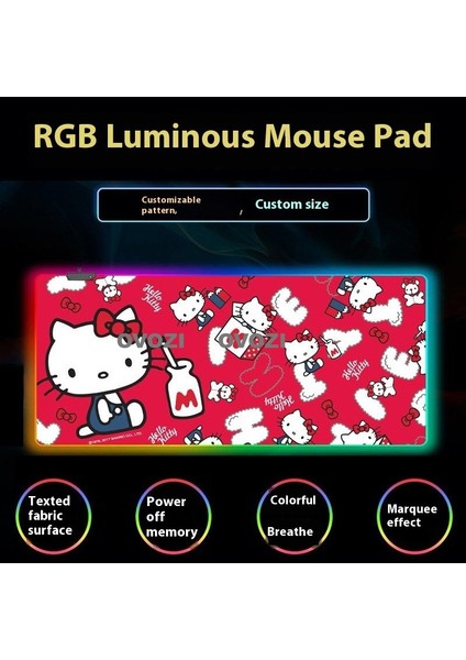 Ovozı Rgb 90×40CM Ekstra Büyük Fare ve Klavye Pedi (Yurt Dışından)