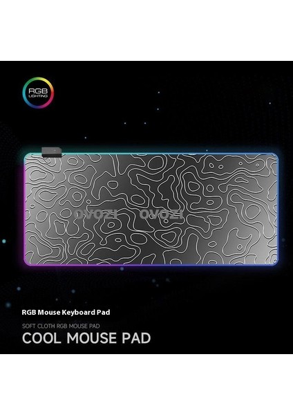 Ovozı Rgb 90×40CM Ekstra Büyük Fare ve Klavye Pedi (Yurt Dışından)