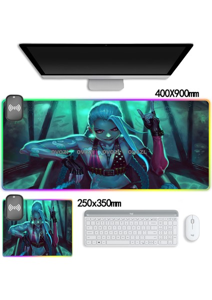 Ovozı Rgb 80×40CM Ekstra Büyük Fare ve Klavye Pedi (Yurt Dışından)