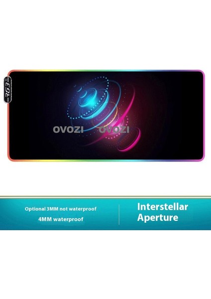 Ovozı Rgb 60×30CM Ekstra Büyük Fare ve Klavye Pedi (Yurt Dışından)