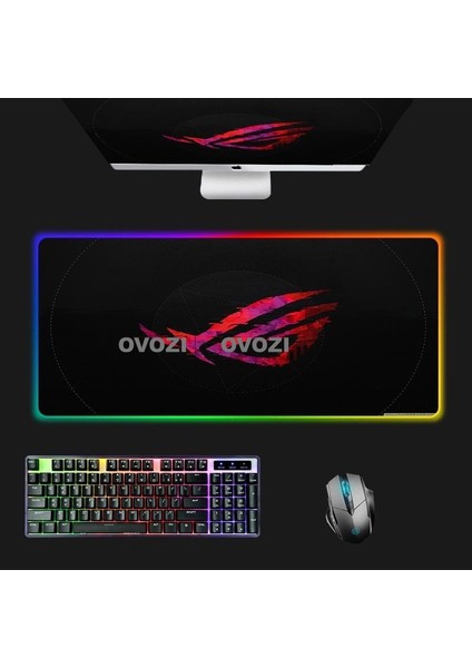 Ovozı Rgb 90×40CM Ekstra Büyük Fare ve Klavye Pedi (Yurt Dışından)